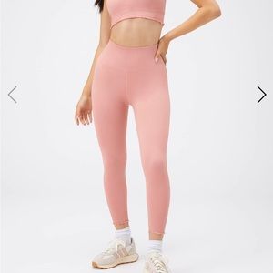 Spiritual Gangster - Pink Love Sculpt Leggings with Ruffle Ankles